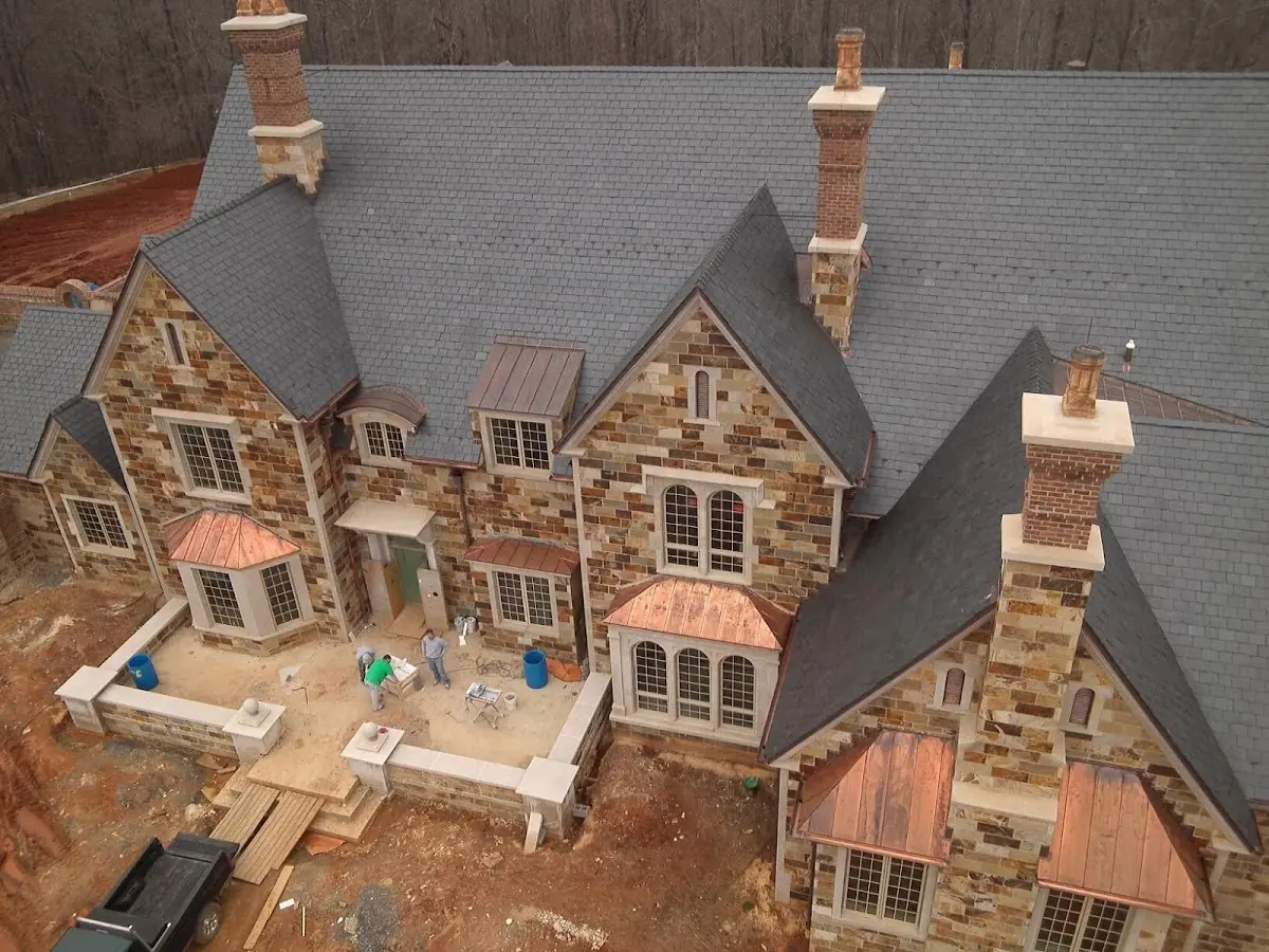 Craftsman Roofing Slate Roof Repair project in Dell at Muirfield